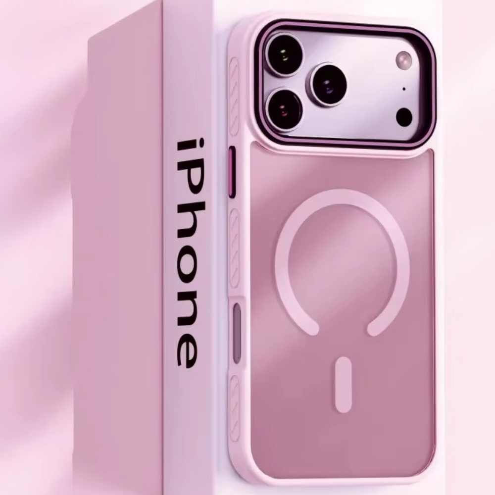 Premium iPhone Case MagSafe Compatible Magnetic Protective Cover Transparent Matte Back Shockproof Frame Raised Camera Lens Protection Slim Design