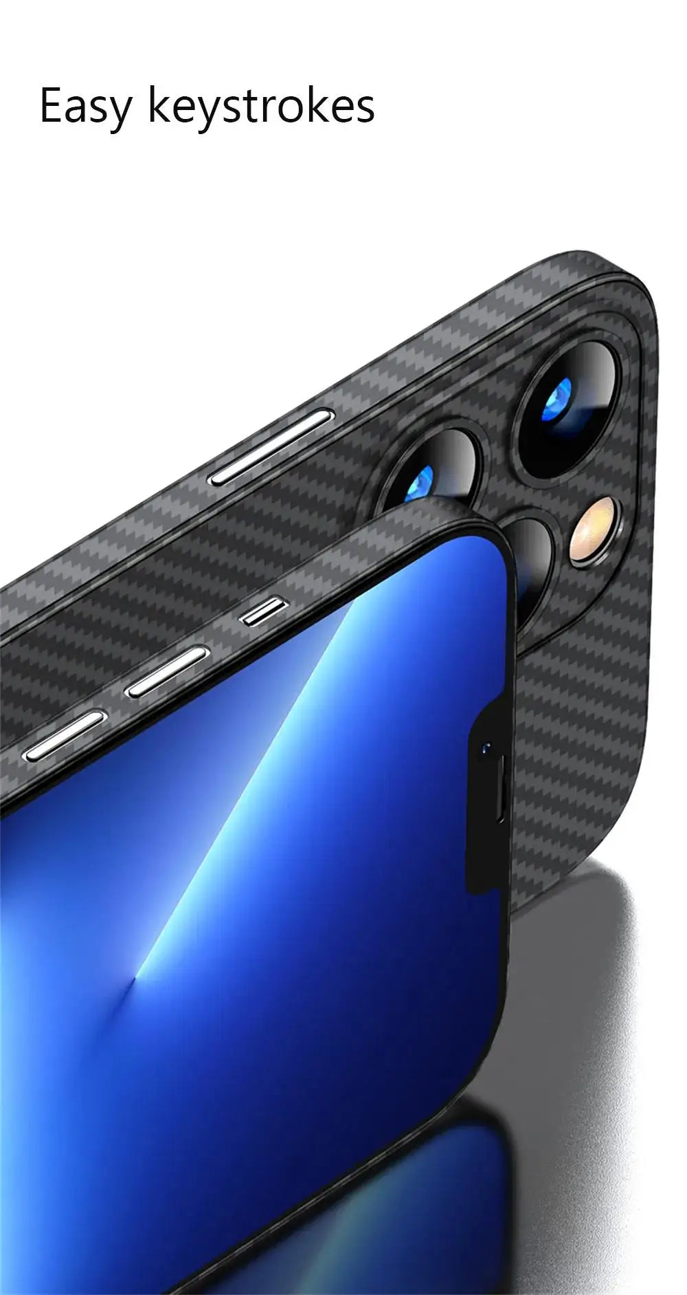 Premium iPhone Case MagSafe Compatible Magnetic Protective Cover Ultra Thin 0.2mm Carbon Fiber Matte PP Back Lightweight Scratch Resistant Slim Design
