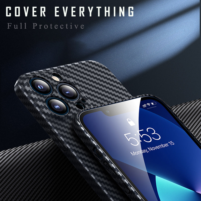 Premium iPhone Case MagSafe Compatible Magnetic Protective Cover Ultra Thin 0.2mm Carbon Fiber Matte PP Back Lightweight Scratch Resistant Slim Design
