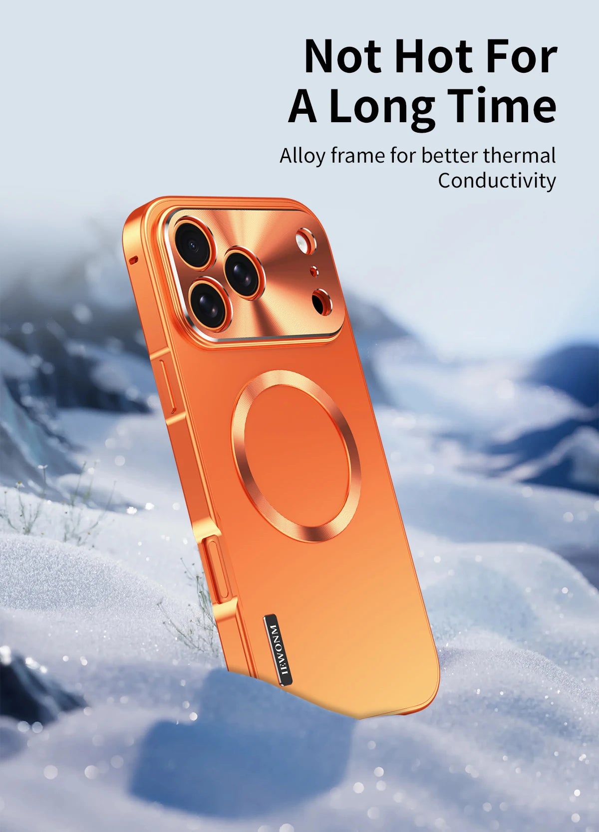 Premium iPhone Case MagSafe Compatible Magnetic Shockproof Cover Camera Lens Protection Ultra Thin Aluminum Frame Frosted Matte Back Full Protection