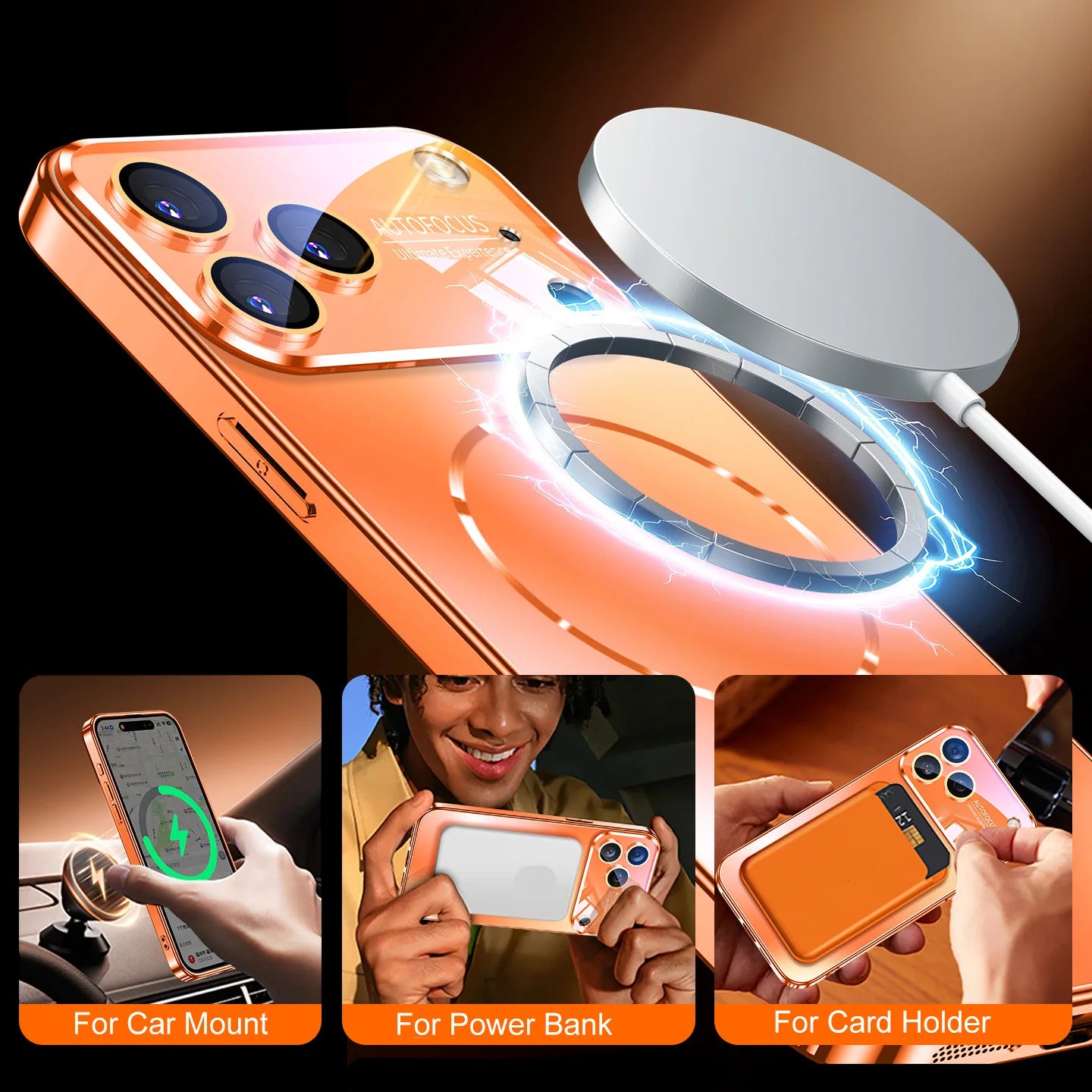 Premium iPhone Case MagSafe Compatible Magnetic Shockproof Cover Camera Lens Protection Ultra Thin Matte Anti Fingerprint Hard Back