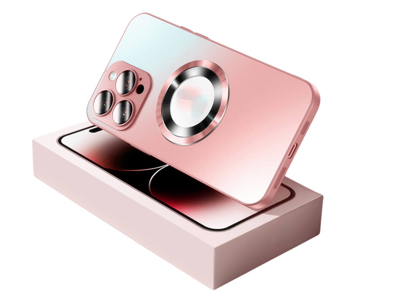 Premium iPhone Case MagSafe Compatible Matte Shockproof Protective Cover Camera Lens Protection Magnetic Slim Design