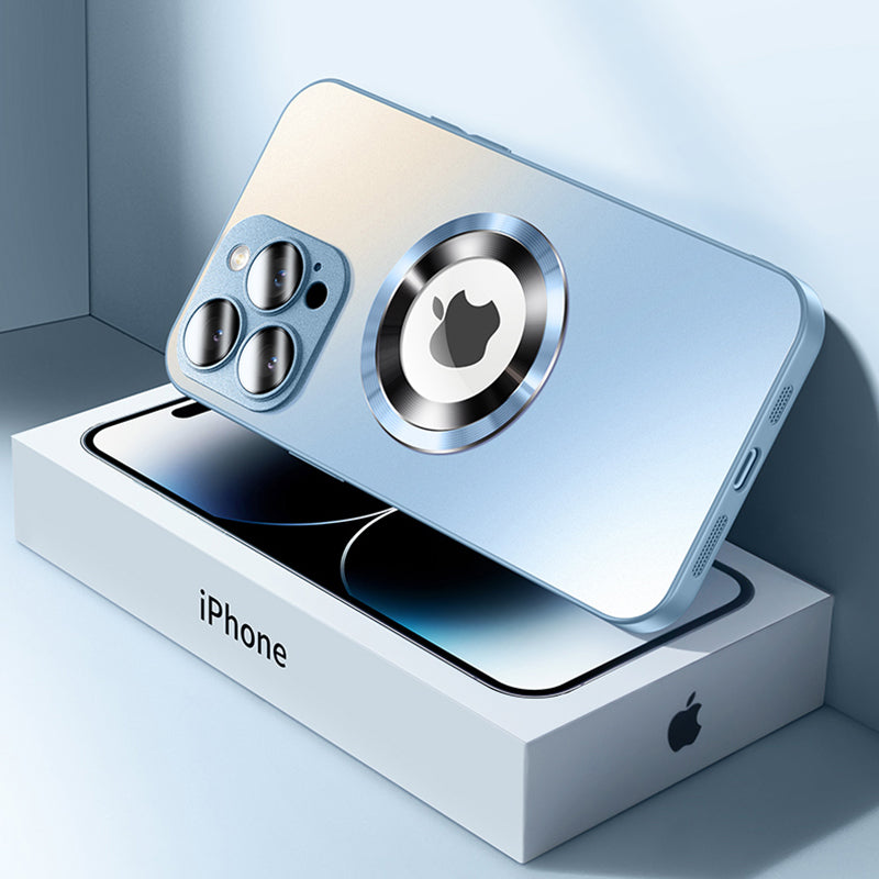Premium iPhone Case MagSafe Compatible Matte Shockproof Protective Cover Camera Lens Protection Magnetic Slim Design