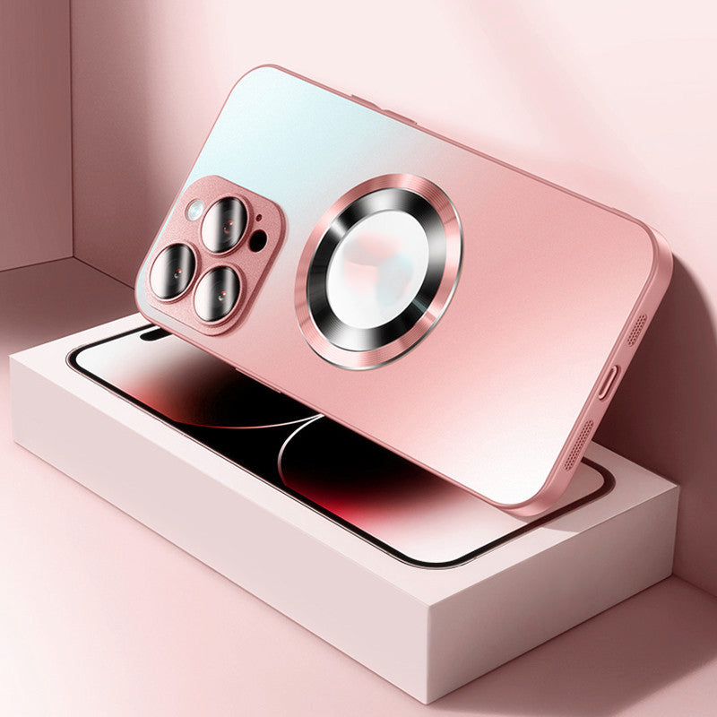 Premium iPhone Case MagSafe Compatible Matte Shockproof Protective Cover Camera Lens Protection Magnetic Slim Design