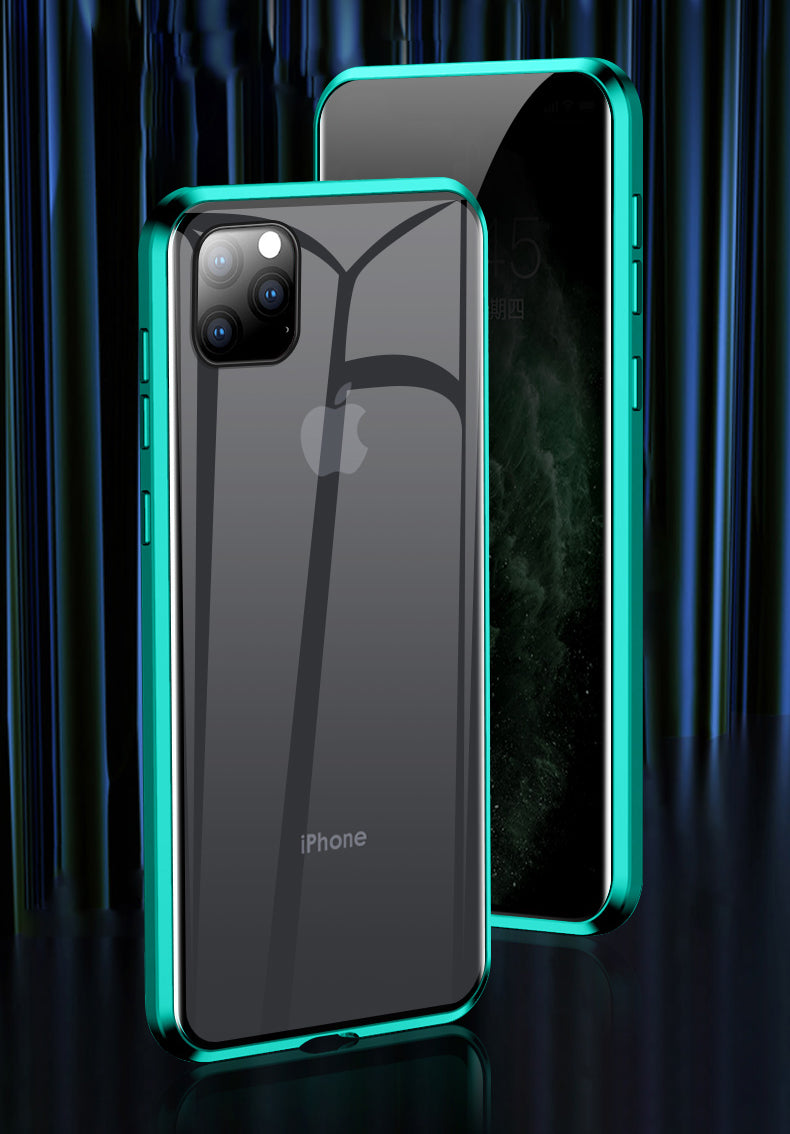 Premium iPhone Case MagSafe Compatible Privacy Screen Tempered Glass Shockproof Protective Cover 360 Full Body Camera Lens Protection Slim Design