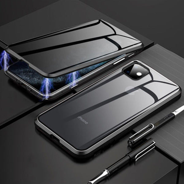 Premium iPhone Case MagSafe Compatible Privacy Screen Tempered Glass Shockproof Protective Cover 360 Full Body Camera Lens Protection Slim Design
