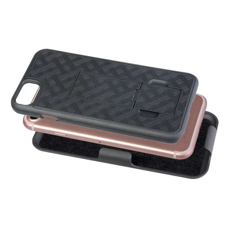 Premium iPhone Case MagSafe Compatible Rugged Armor Belt Clip Holster Kickstand Shockproof Protective Cover Camera Lens Protection Heavy Duty Design