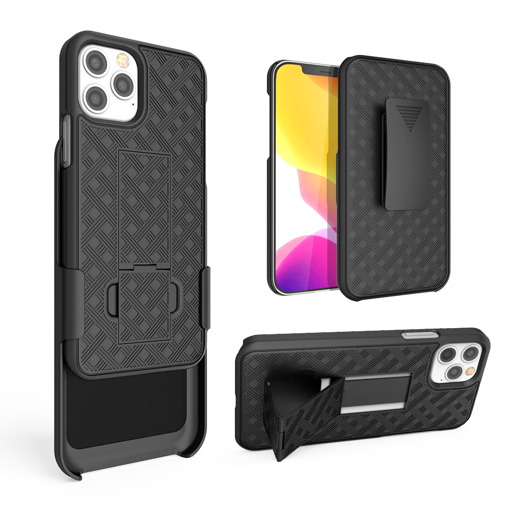 Premium iPhone Case MagSafe Compatible Rugged Armor Belt Clip Holster Kickstand Shockproof Protective Cover Camera Lens Protection Heavy Duty Design