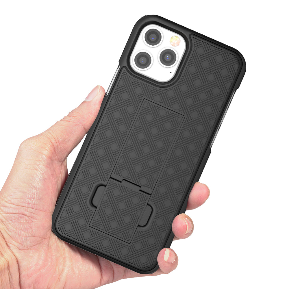 Premium iPhone Case MagSafe Compatible Rugged Armor Belt Clip Holster Kickstand Shockproof Protective Cover Camera Lens Protection Heavy Duty Design