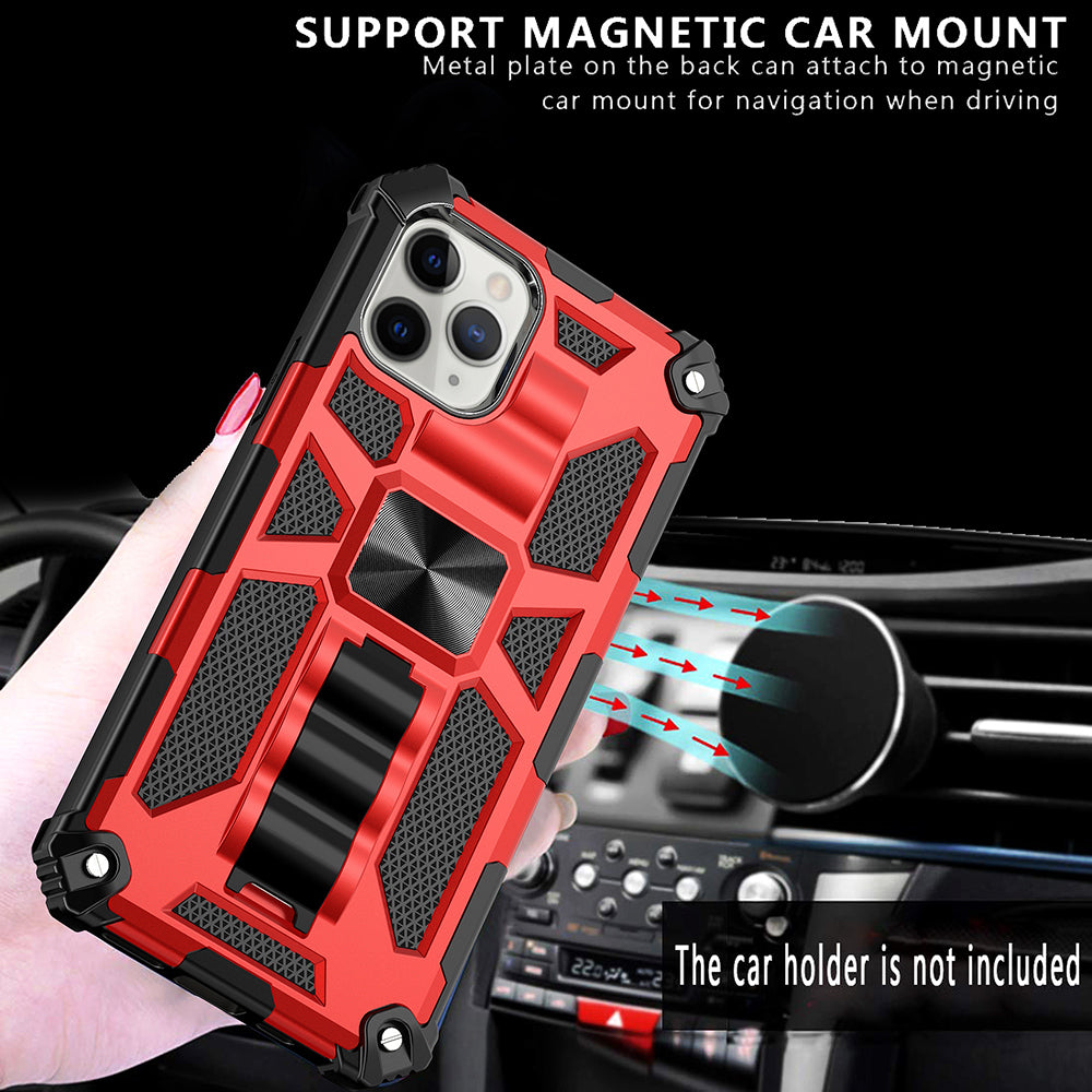 Premium iPhone Case MagSafe Compatible Rugged Armor Camouflage Kickstand Shockproof Protective Cover Camera Lens Protection Heavy Duty Design