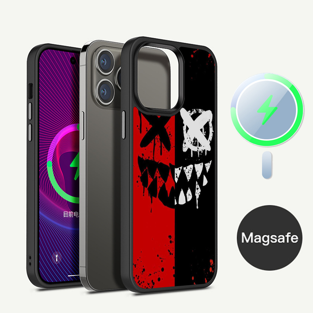 Premium iPhone Case MagSafe Compatible Rugged Shockproof Protective Cover Full Camera Lens Protection Armor Design Bumper Frame