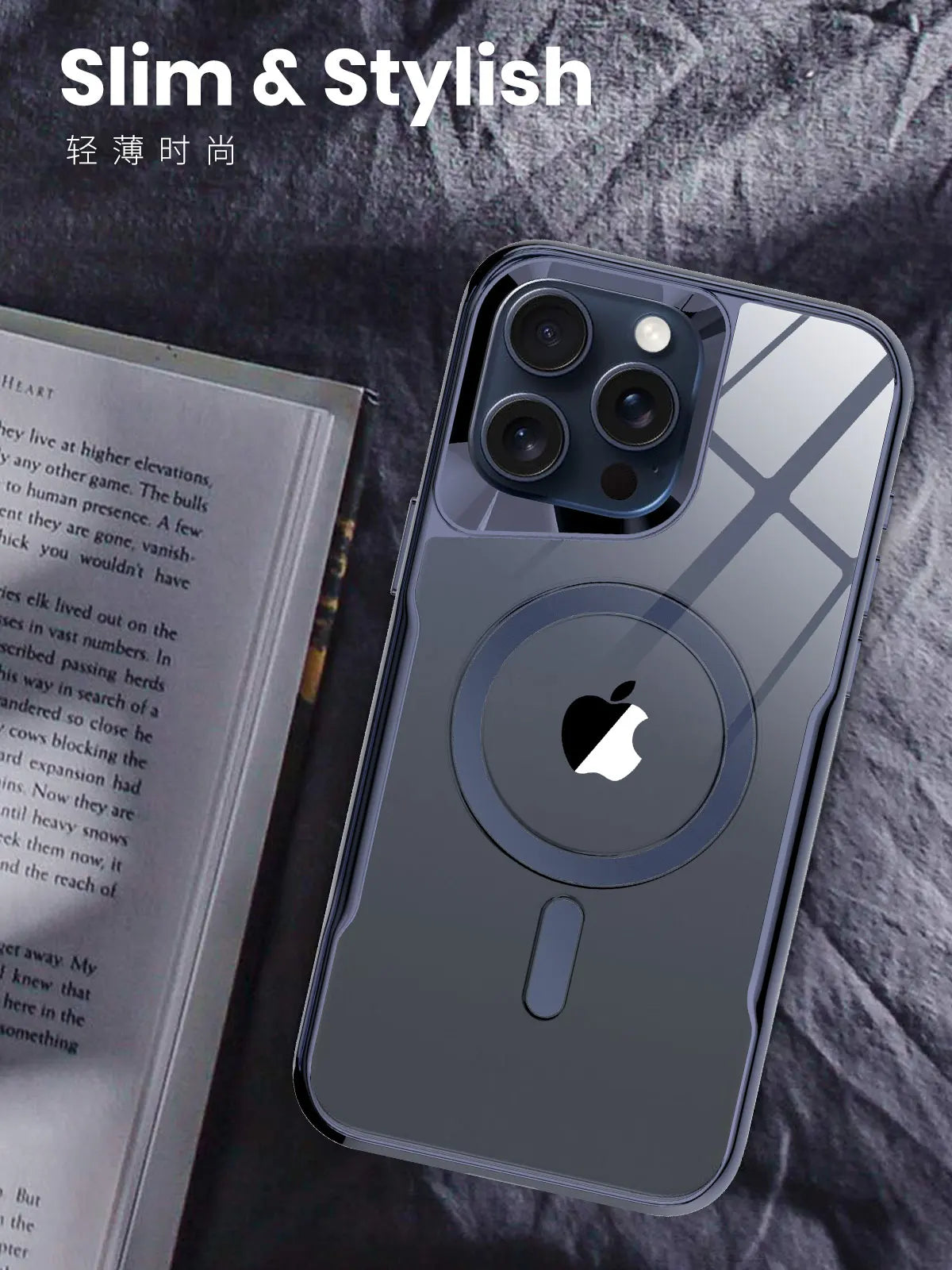 Premium iPhone Case MagSafe Compatible Transparent Hybrid Shockproof Protective Cover Clear HD Design Camera Lens Protection Slim Profile