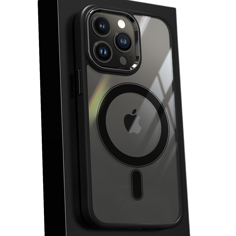 Premium iPhone Case MagSafe Compatible Transparent Hybrid Shockproof Protective Cover Clear HD Design Camera Lens Protection Slim Profile