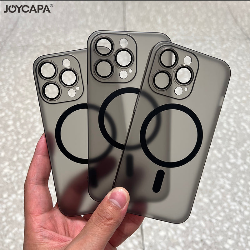 Premium iPhone Case MagSafe Compatible Transparent Ultra Thin Shockproof Protective Cover Frameless Clear Design Camera Lens Protection Slim Profile