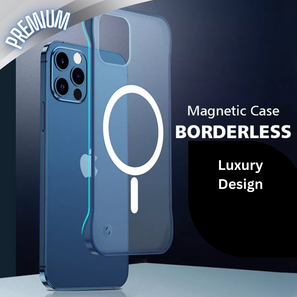 Premium iPhone Case MagSafe Compatible Transparent Ultra Thin Shockproof Protective Cover Frameless Clear Design Camera Lens Protection Slim Profile