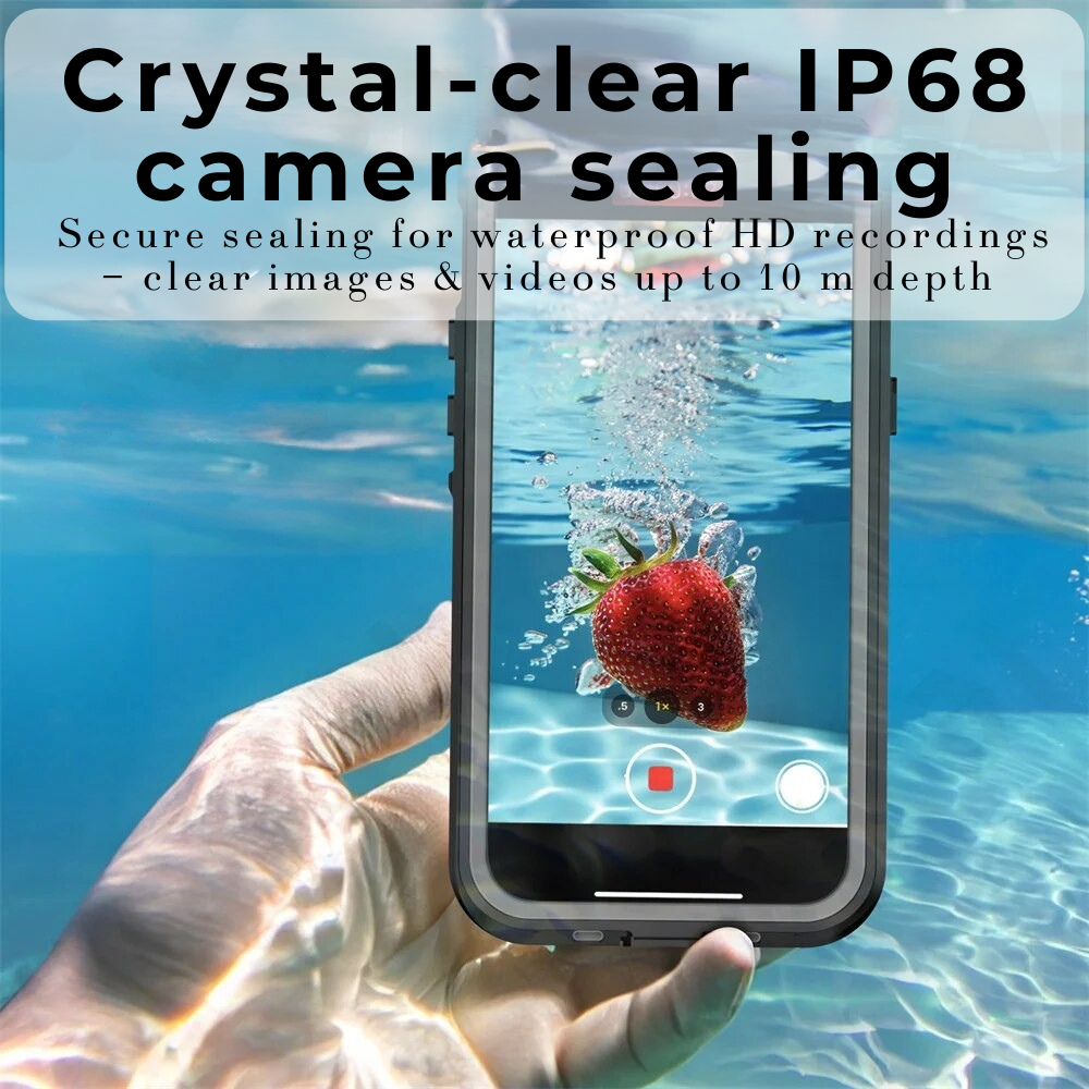 Premium iPhone Case MagSafe Compatible Waterproof IP68 Shockproof Protective Cover 360 Full Body Sealed Design Camera Lens Protection Dustproof