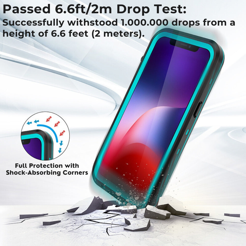 Premium iPhone Case MagSafe Compatible Waterproof IP68 Shockproof Protective Cover 360 Full Body Sealed Design Camera Lens Protection Transparent