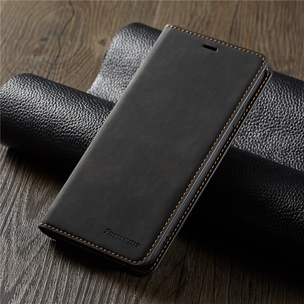 Premium iPhone Case Suede Leather Wallet Flip Cover Card Holder Magnetic Closure Shockproof Protection Full Body Slim Design