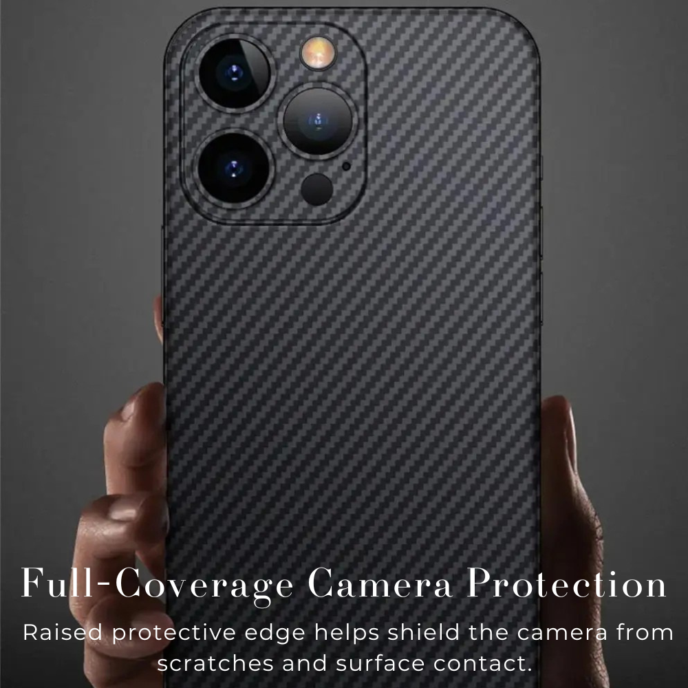 Premium iPhone Case Ultra Thin Carbon Fiber Matte Protective Cover 0.2mm PP Back Lightweight Scratch Resistant Slim Minimalist Design