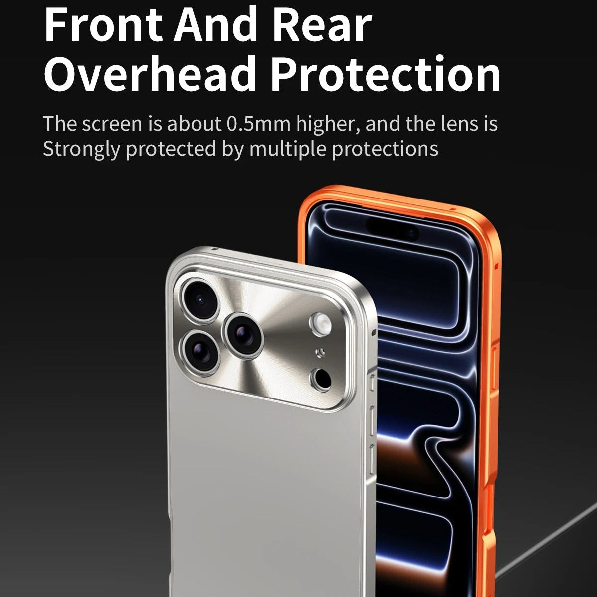Premium iPhone Case Ultra Thin Protective Cover Aluminum Alloy Frame Frosted Matte Backplate Shockproof Camera Lens Guard Slim Design