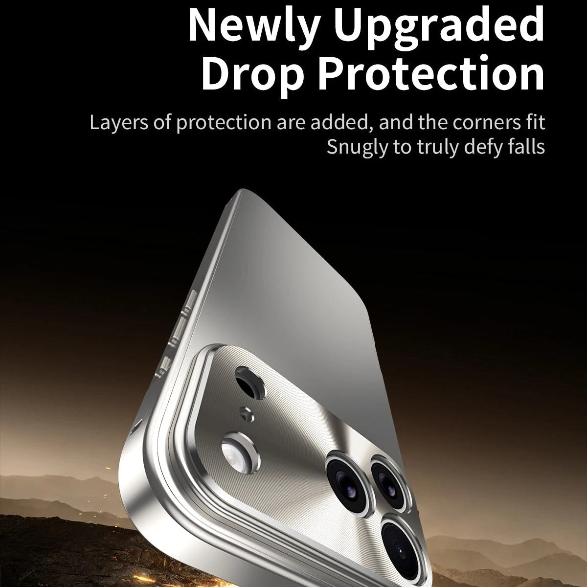 Premium iPhone Case Ultra Thin Protective Cover Aluminum Alloy Frame Frosted Matte Backplate Shockproof Camera Lens Guard Slim Design