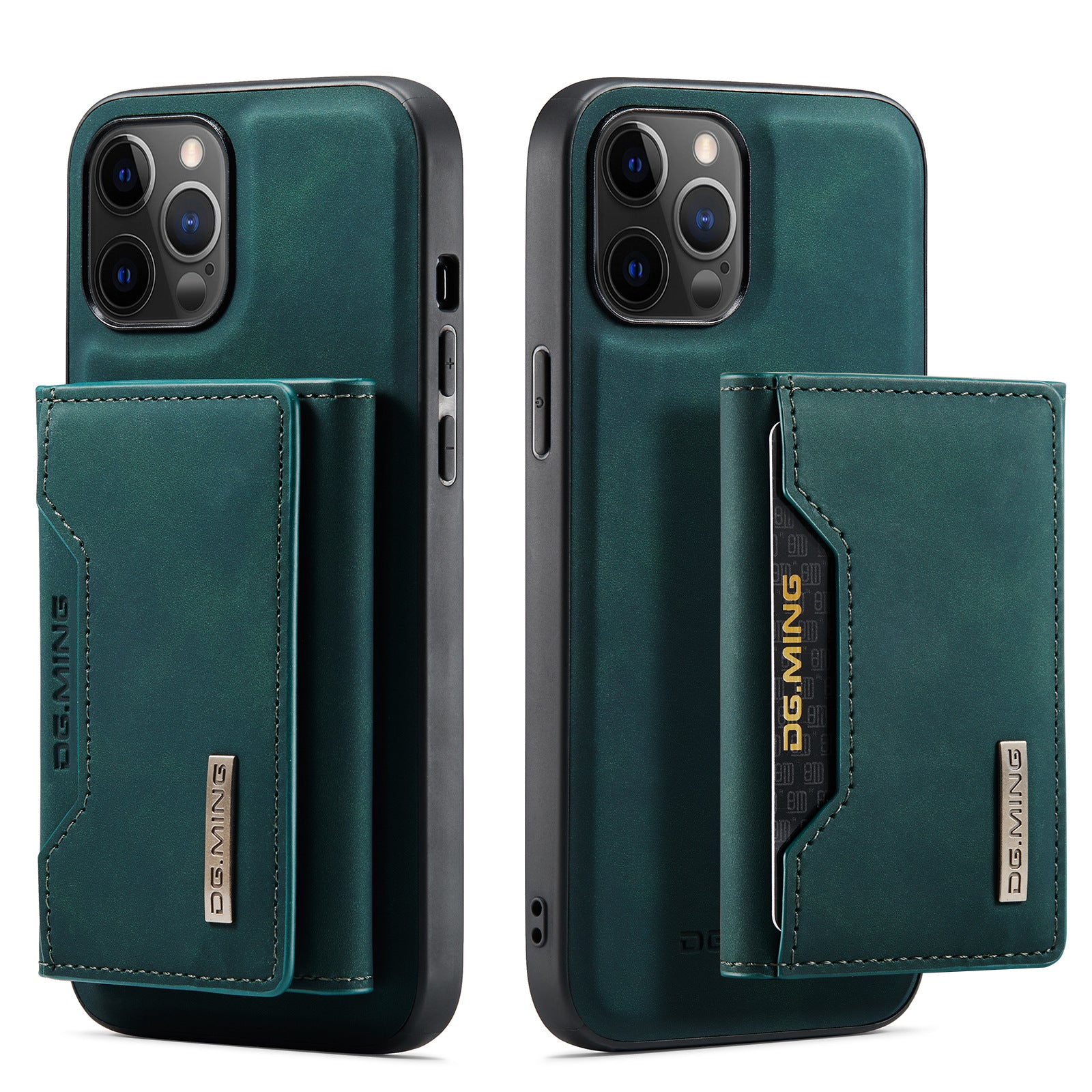 Premium iPhone Case Wallet MagSafe Compatible Detachable Leather Card Holder Magnetic Flip Stand Shockproof Protective Cover Camera Lens Protection Slim Design