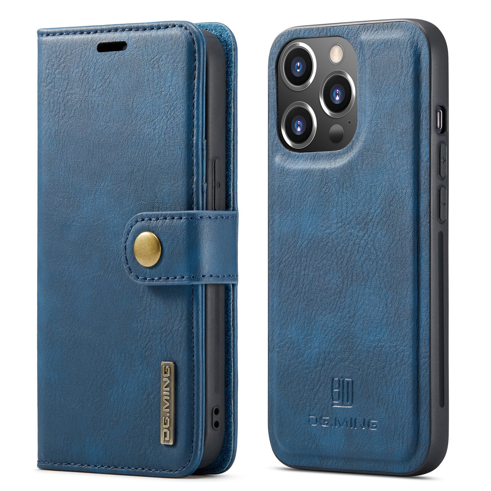 Premium iPhone Case Wallet MagSafe Compatible Detachable Magnetic Leather Shockproof Protective Cover Card Holder Camera Lens Protection Slim Design