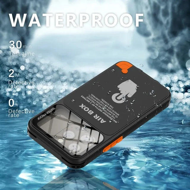 Premium iPhone Case Waterproof Shockproof Protective Cover IP68 Full Body Sealed Design Dustproof Underwater Protection Outdoor Use