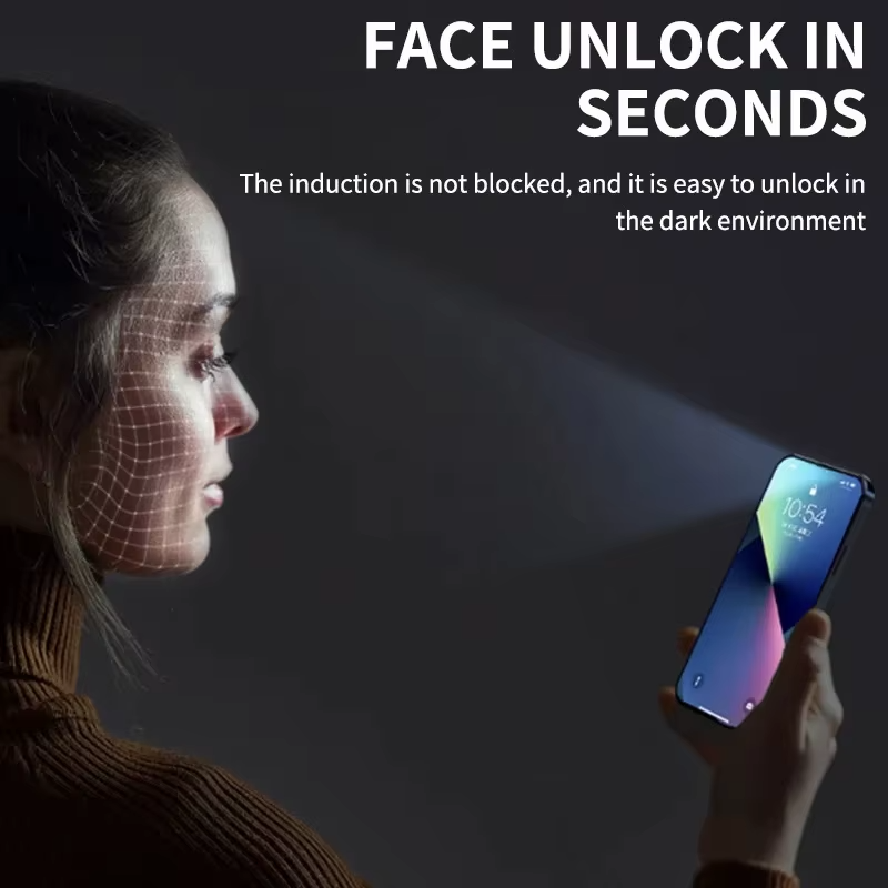 Premium iPhone Screen Protector Matte Privacy Anti Spy Tempered Glass Full Coverage Anti Glare Oleophobic Coating Easy Installation Frame