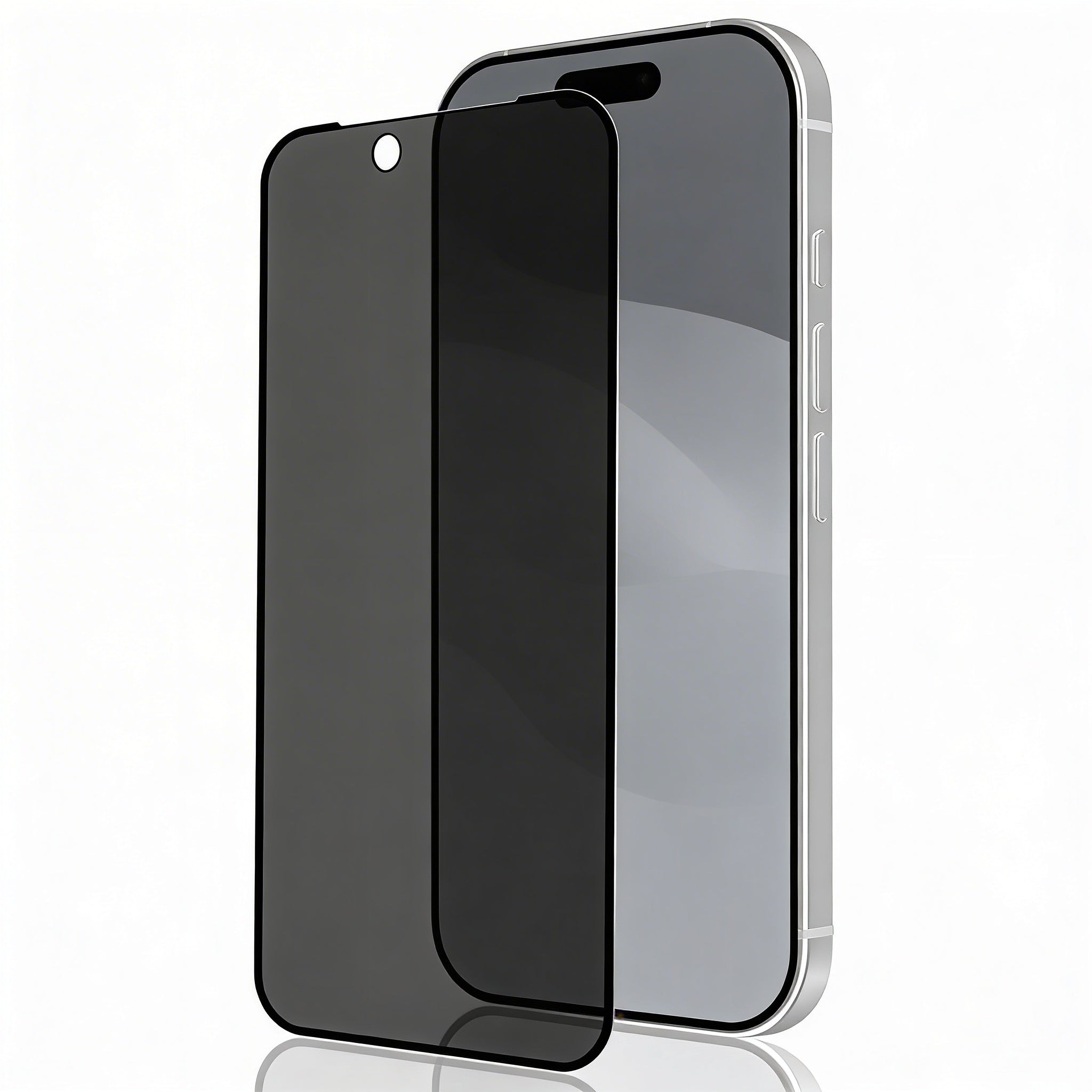 Premium iPhone Screen Protector Matte Privacy Anti Spy Tempered Glass Full Coverage Anti Glare Oleophobic Coating Easy Installation Frame