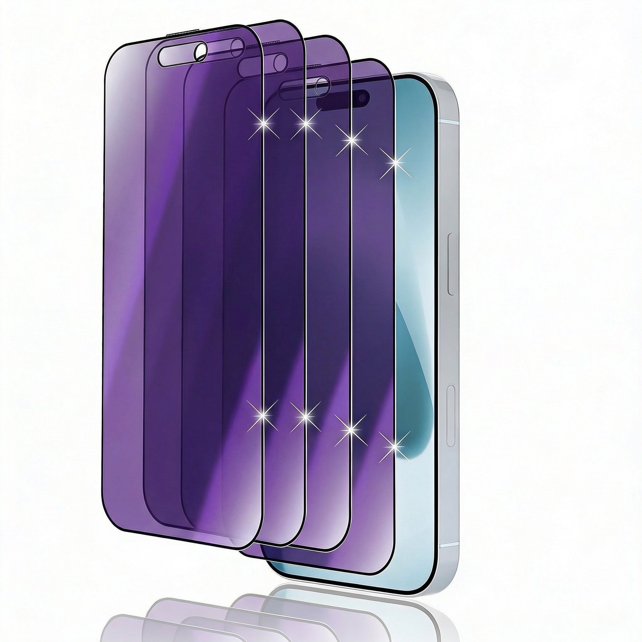Premium iPhone Screen Protector Privacy Anti Spy Tempered Glass Full Coverage Anti Blue Light Scratch Resistant Protective Film