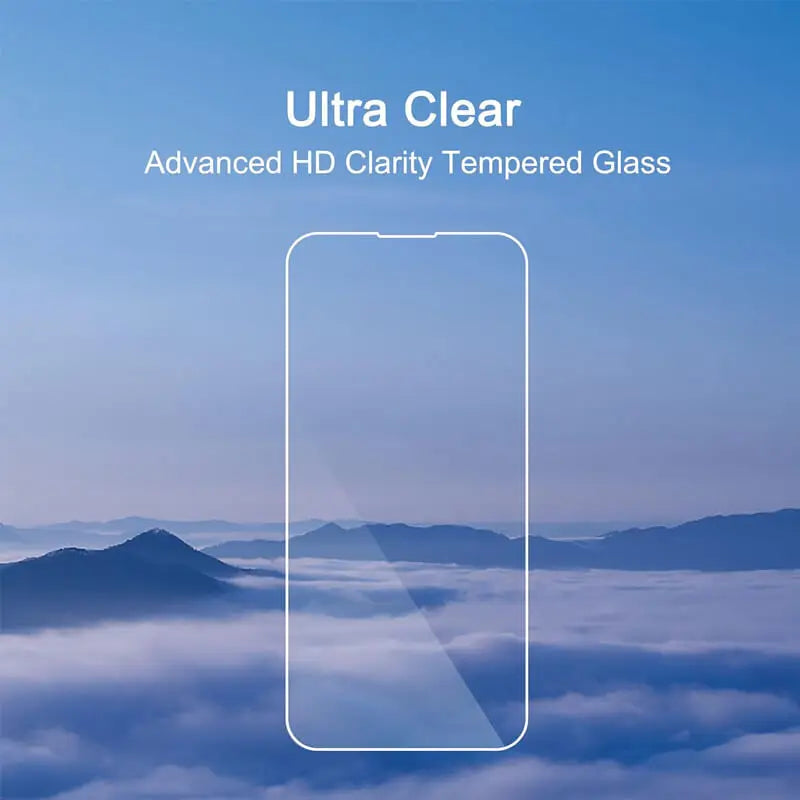 Premium iPhone Screen Protector Tempered Glass HD Clear Anti Fingerprint Scratch Resistant Bubble Free Shatterproof Ultra Thin Case Friendly