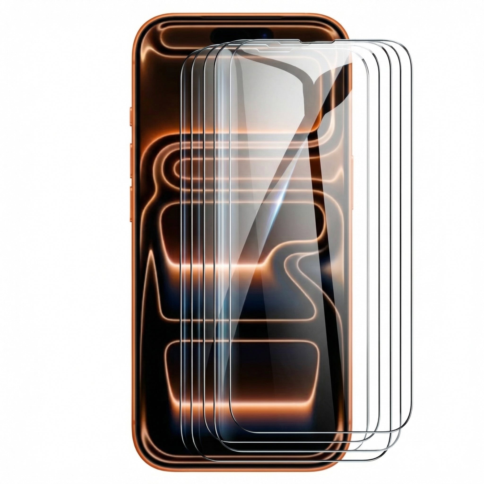 Premium iPhone Screen Protector Tempered Glass HD Clear Anti Fingerprint Scratch Resistant Bubble Free Shatterproof Ultra Thin Case Friendly