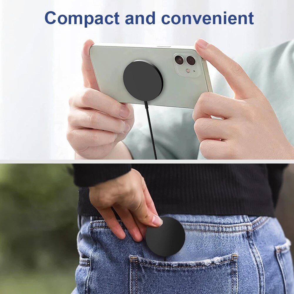 Premium Wireless Charger MagSafe Compatible 30W Fast Charging Magnetic Pad Slim Charging Dock Smartphone Earbuds Compatible