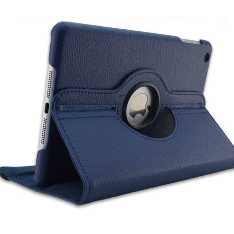 Premium iPad Case 360 Rotating Stand PU Leather Smart Cover Protective Tablet Case Multi Angle Viewing