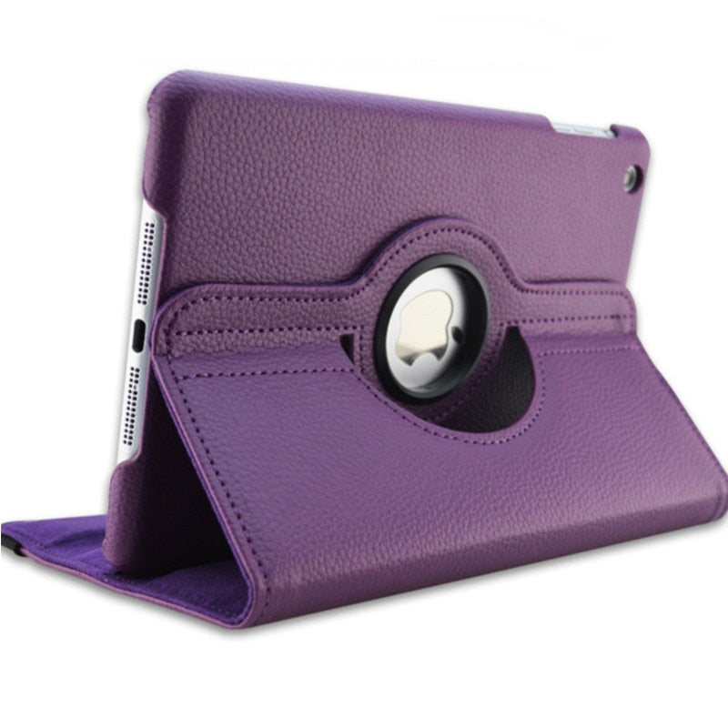 Premium iPad Case 360 Rotating Stand PU Leather Smart Cover Protective Tablet Case Multi Angle Viewing