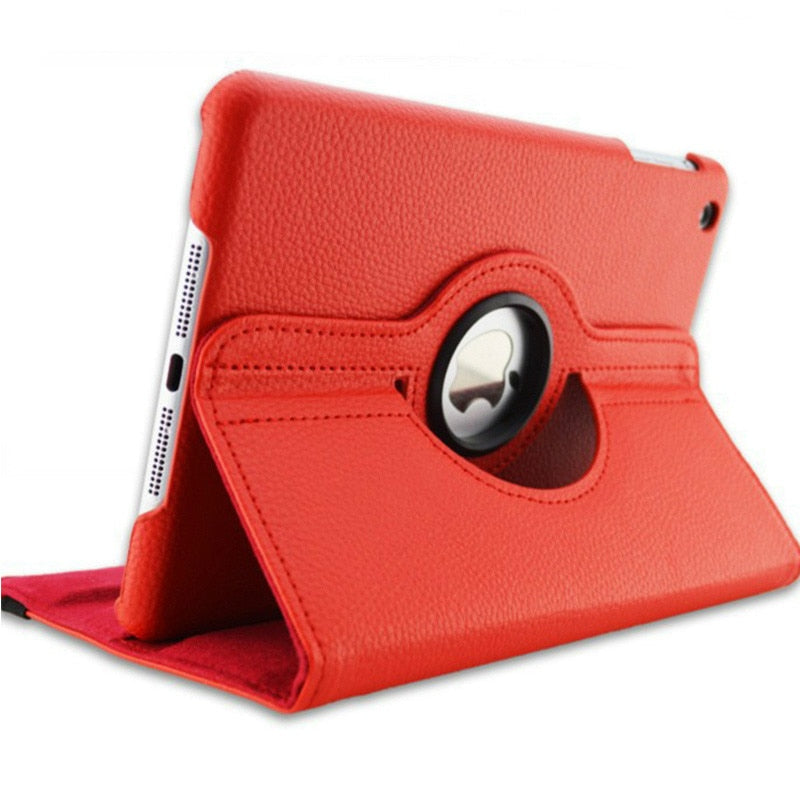 Premium iPad Case 360 Rotating Stand PU Leather Smart Cover Protective Tablet Case Multi Angle Viewing