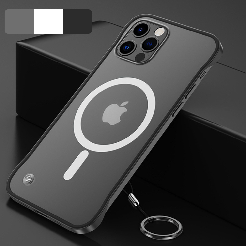 Premium iPhone Case MagSafe Compatible Transparent Ultra Thin Shockproof Protective Cover Frameless Clear Design Camera Lens Protection Slim Profile