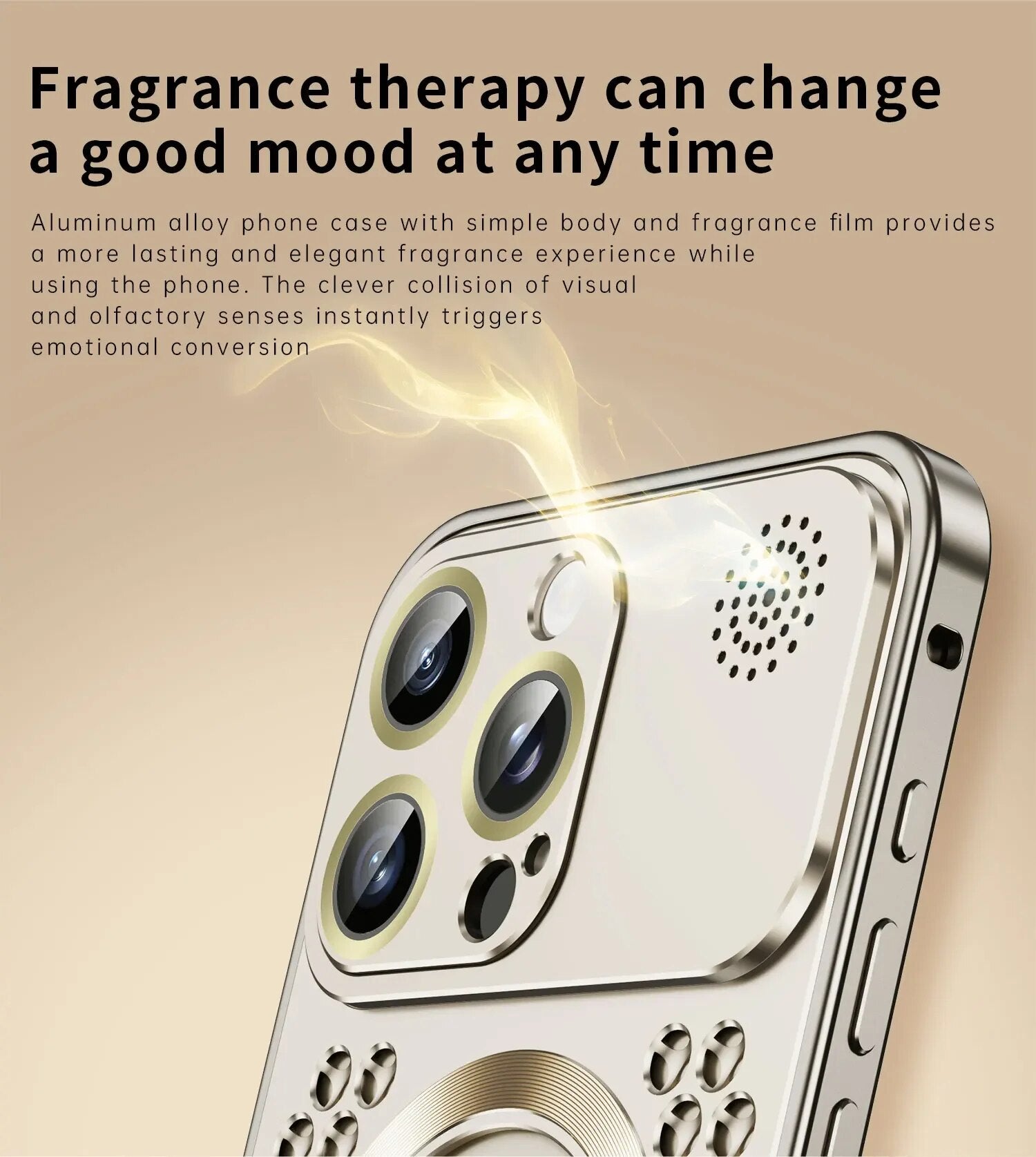 Luxury iPhone Case MagSafe Compatible Aluminum Frame Heat Dissipation Shockproof Protective Cover Electroplated Metal Camera Lens Protection Slim Design