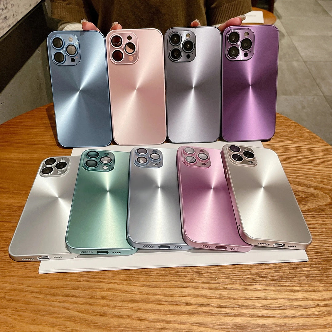Luxury iPhone Case MagSafe Compatible Aurora Matte Shockproof Protective Cover Color Shift Finish Camera Lens Protection Slim Design