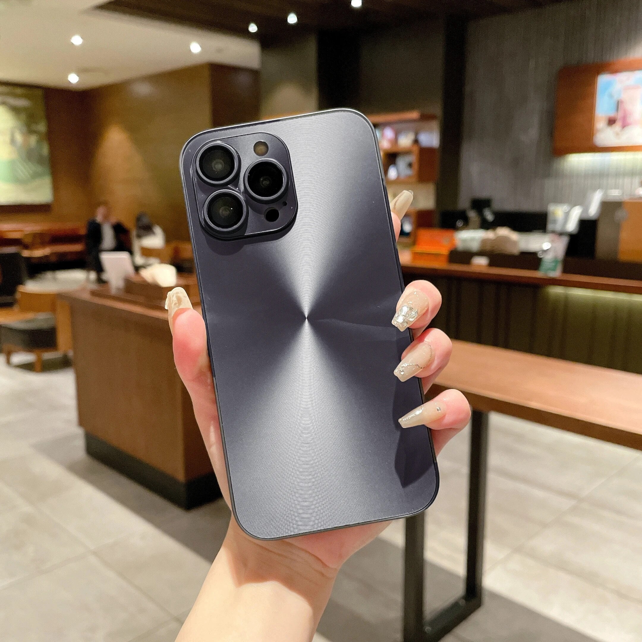 Luxury iPhone Case MagSafe Compatible Aurora Matte Shockproof Protective Cover Color Shift Finish Camera Lens Protection Slim Design
