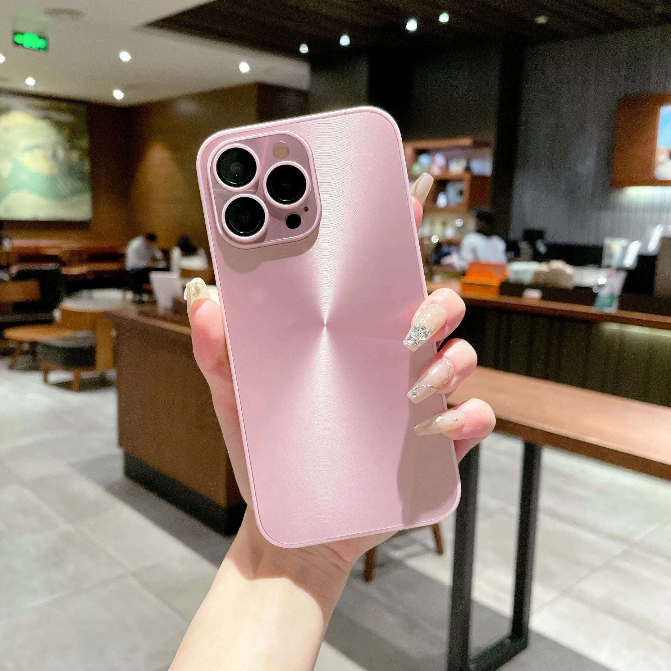 Luxury iPhone Case MagSafe Compatible Aurora Matte Shockproof Protective Cover Color Shift Finish Camera Lens Protection Slim Design