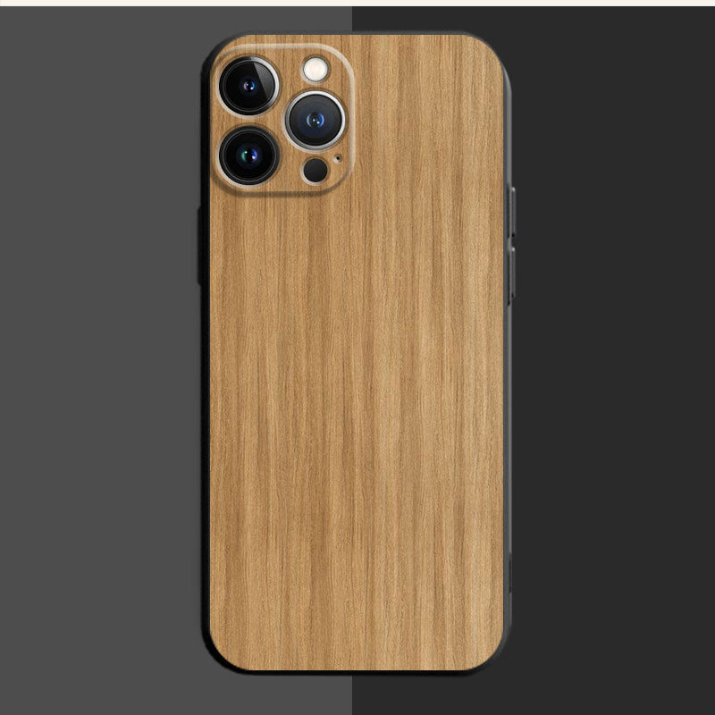 Luxury iPhone Case MagSafe Compatible Bamboo Wood Grain Shockproof Protective Cover Metallic Frame Camera Lens Protection Slim Natural Design