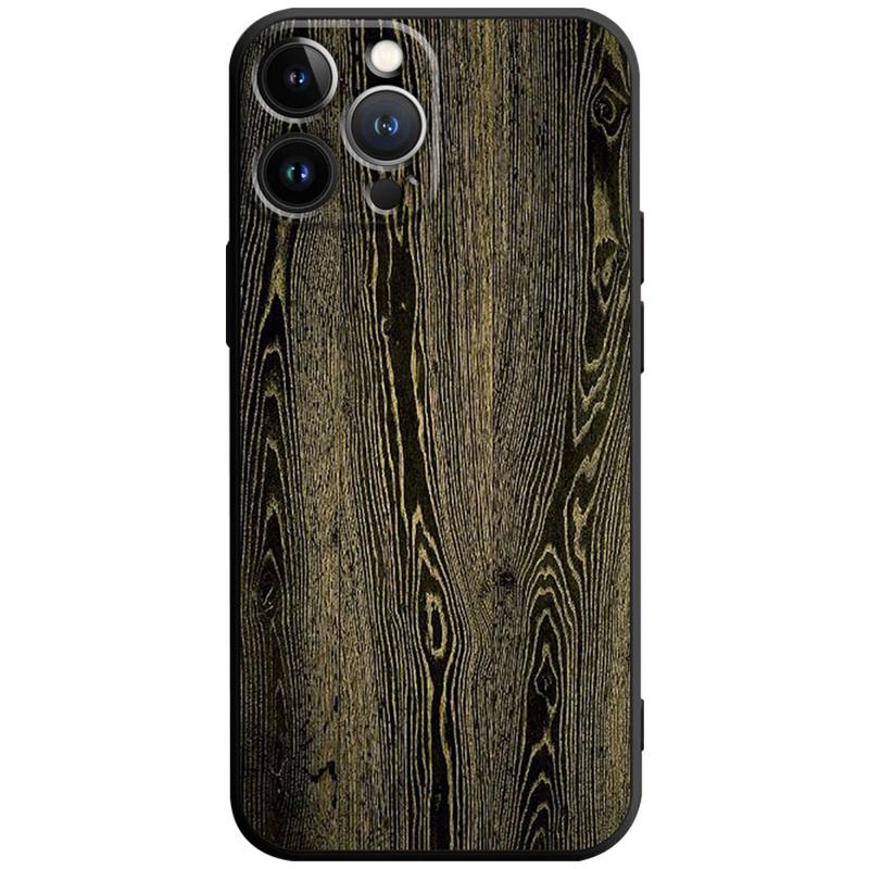 Luxury iPhone Case MagSafe Compatible Bamboo Wood Grain Shockproof Protective Cover Metallic Frame Camera Lens Protection Slim Natural Design