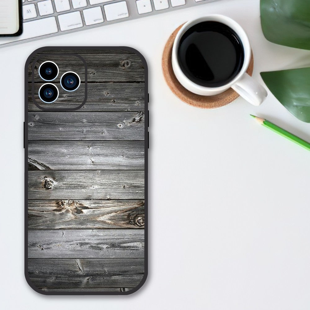 Luxury iPhone Case MagSafe Compatible Bamboo Wood Grain Shockproof Protective Cover Metallic Frame Camera Lens Protection Slim Natural Design