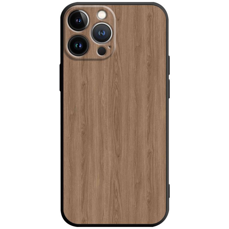 Luxury iPhone Case MagSafe Compatible Bamboo Wood Grain Shockproof Protective Cover Metallic Frame Camera Lens Protection Slim Natural Design