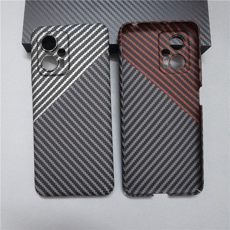 Luxury iPhone Case MagSafe Compatible Carbon Fiber Texture Matte Shockproof Protective Cover Hard PC Camera Lens Protection Slim Design