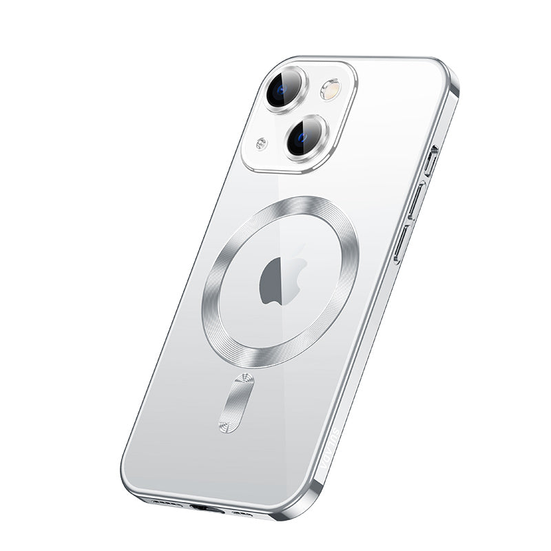Luxury iPhone Case MagSafe Compatible Double-Sided Tempered Glass Metal Frame Shockproof Protective Cover 360 Full Body Magnetic Fit Camera Lens Protection Ultra Thin