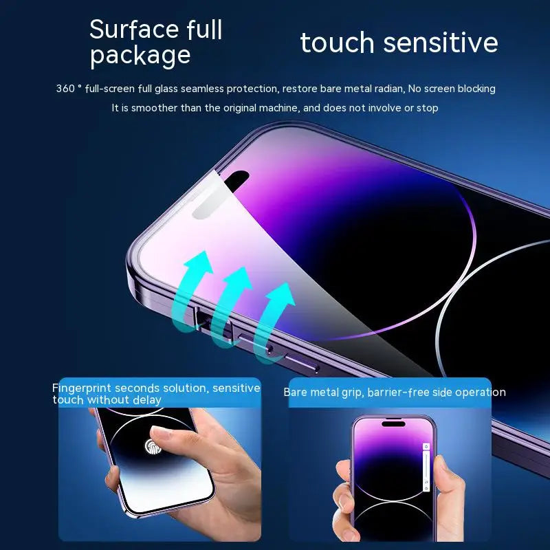 Luxury iPhone Case MagSafe Compatible Double-Sided Tempered Glass Privacy Screen Metal Frame Shockproof Protective Cover 360 Full Body Camera Lens Protection Slim Design