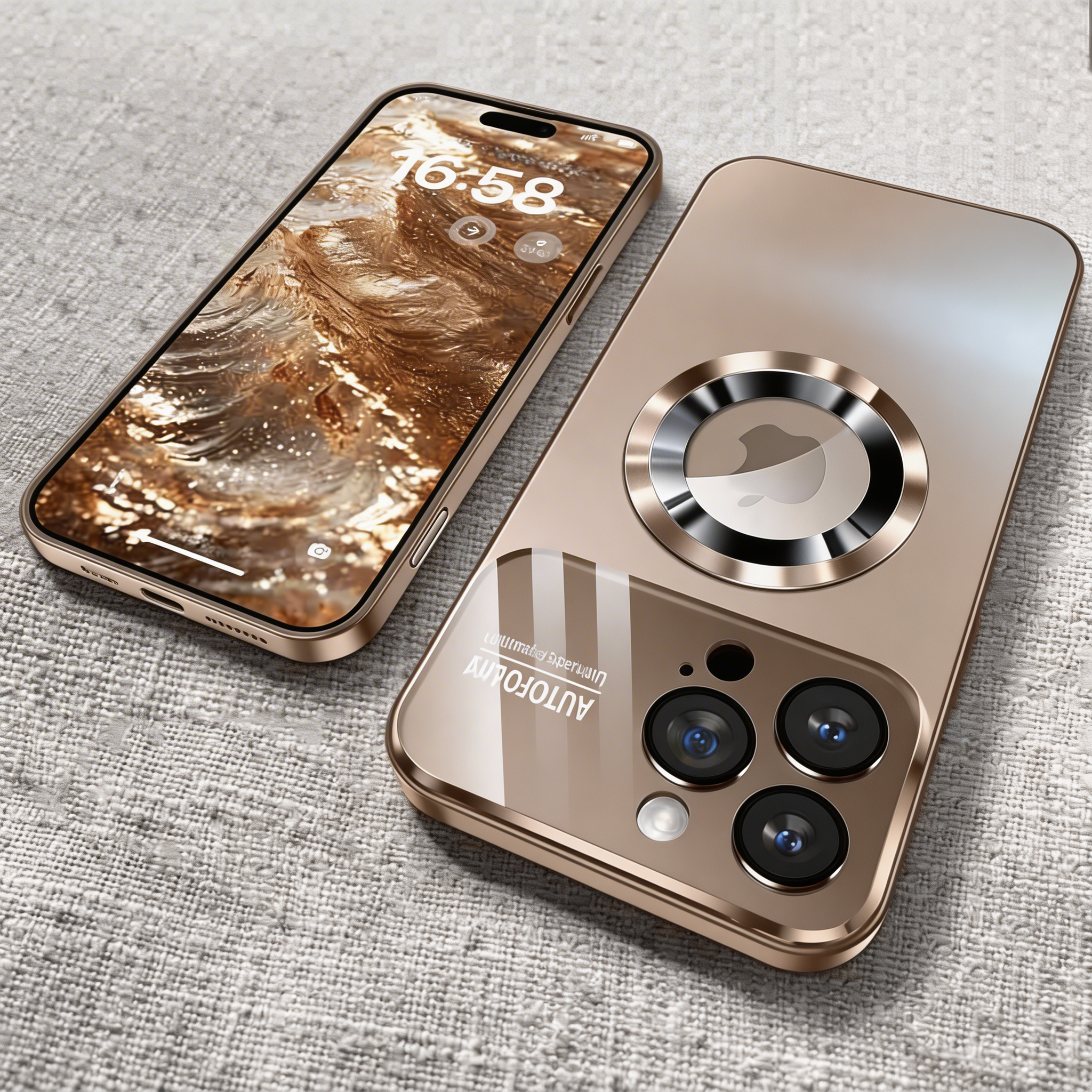 Luxury iPhone Case MagSafe Compatible Electroplated Glass Magnetic Shockproof Cover Camera Lens Protection Slim Reflective Hard Back